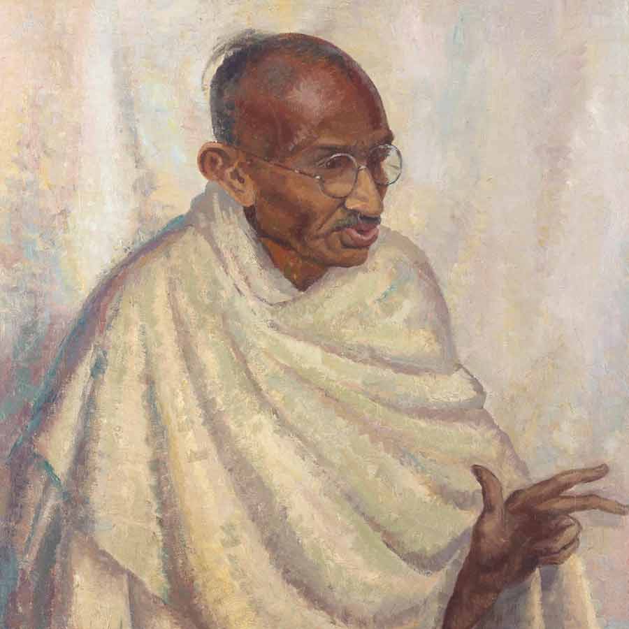 Mahatma Gandhi’s portrait by Clare Leighton sells for 152,800 pounds at auction