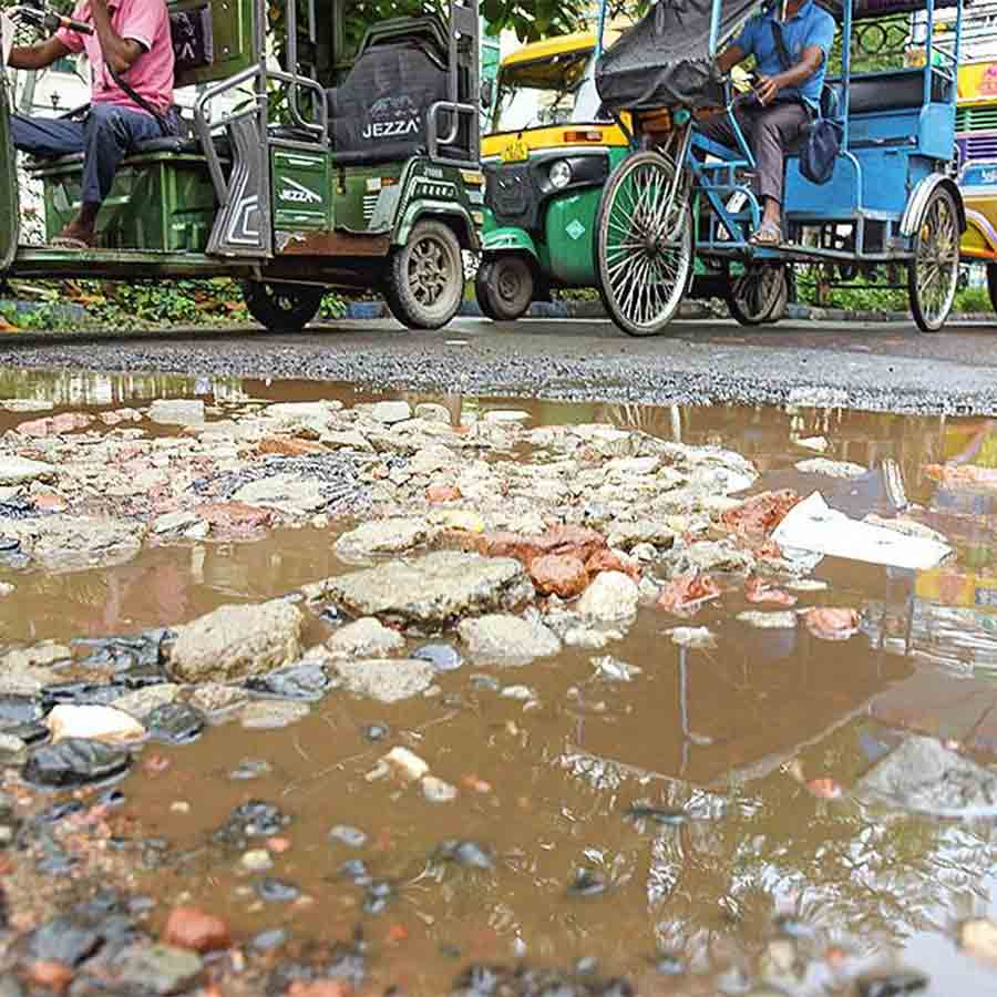 Citizens of Bidhannagar and Rajarhat angry over poor condition of road in their area