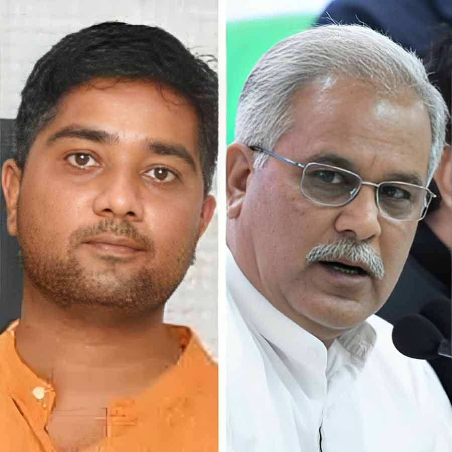 Chaitanya Baghel, son of former Chhattisgarh Chief Minister Bhupesh Baghel arrested by ED dgtl