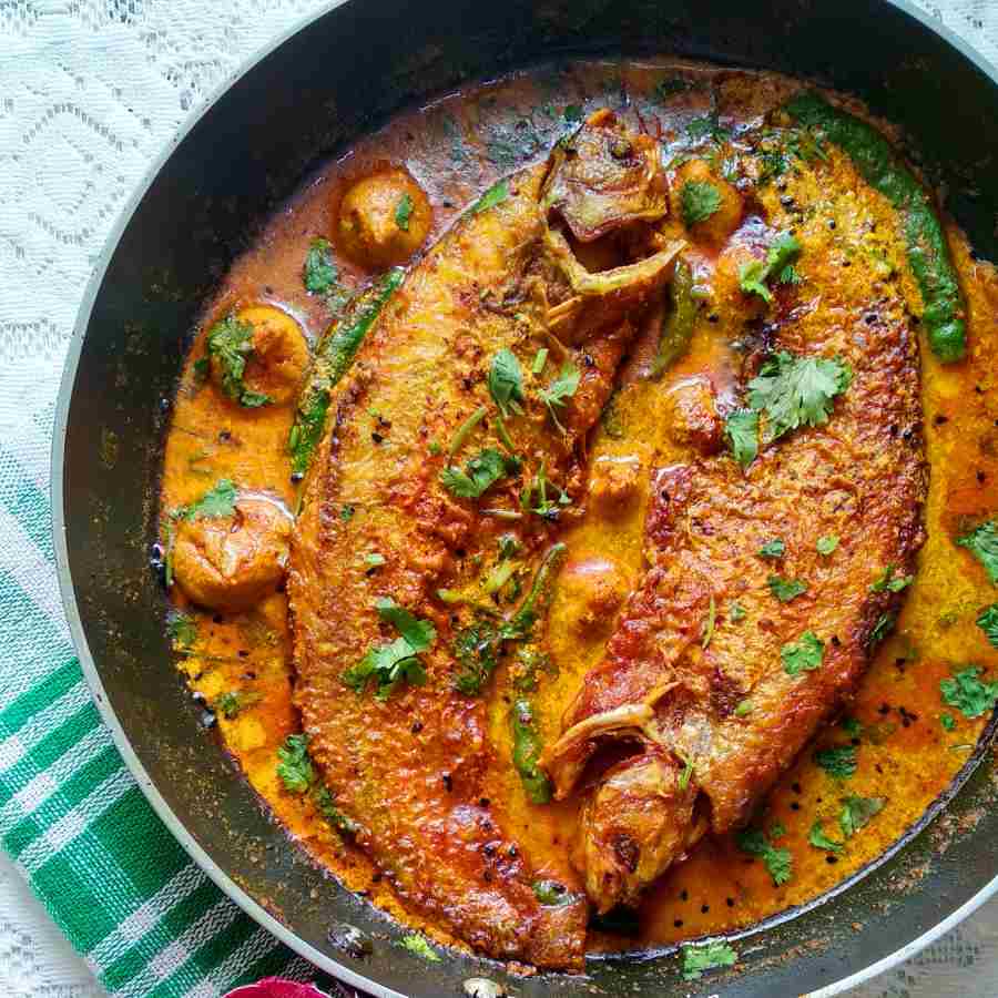 A recipe of Pabda with hing or asofoetida as main Ingredients dgtl