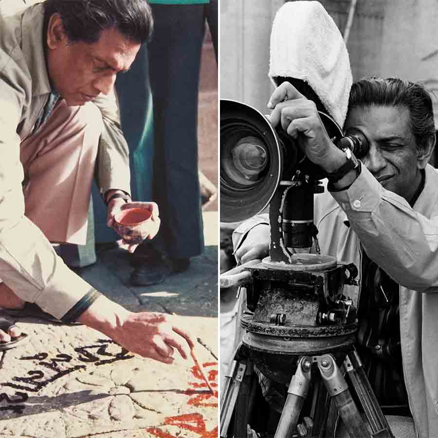 Still photography of Nimai Ghosh on Satyajit Ray