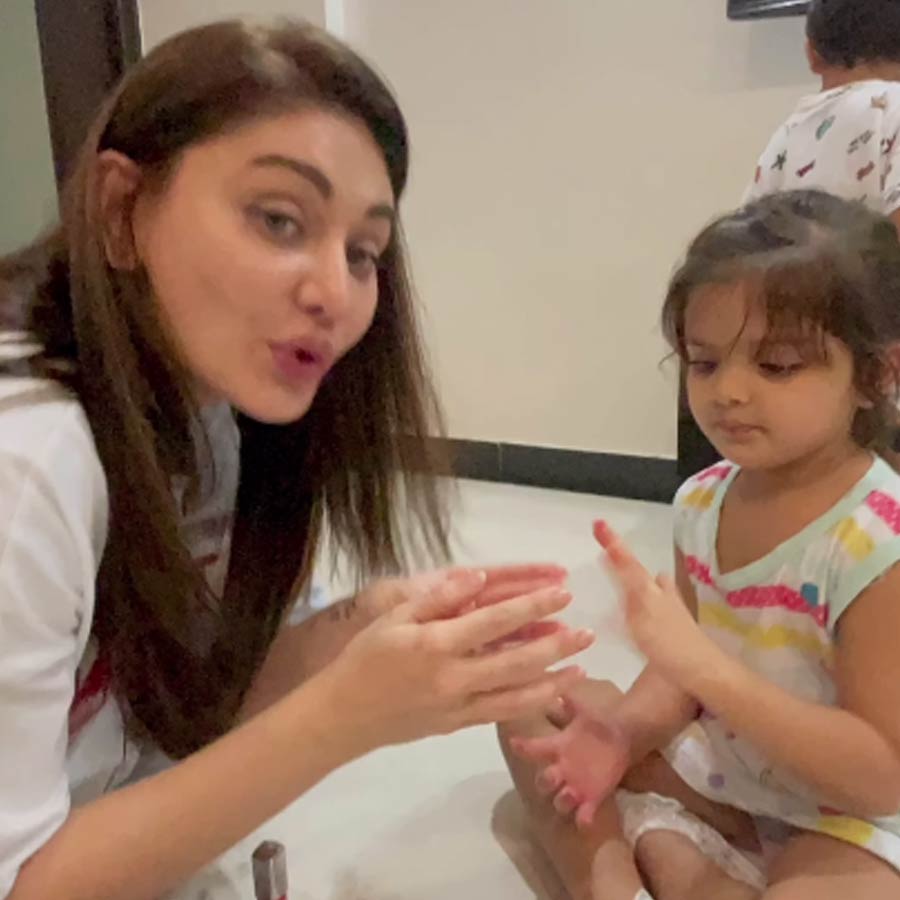 actor Parag Tyagi shares a video that highligts Shefali Jariwala's love for kids