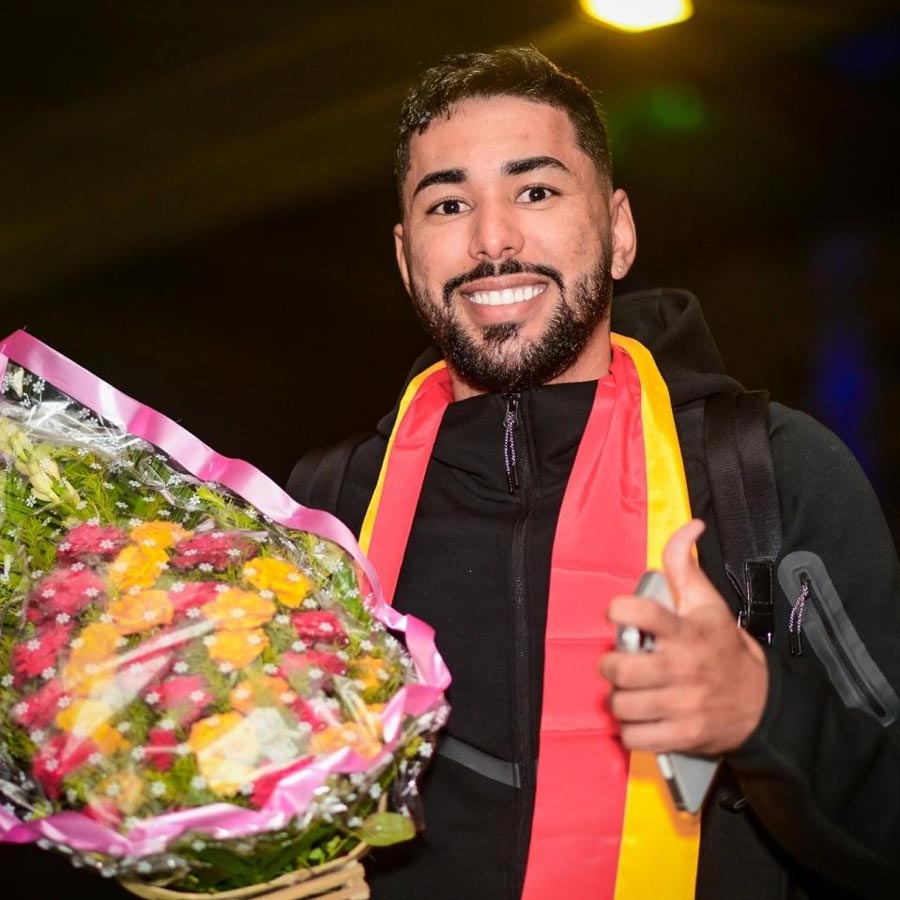 New Brazilian midfielder of East Bengal Miguel Figueira arrives in Kolkata just before Durand Cup