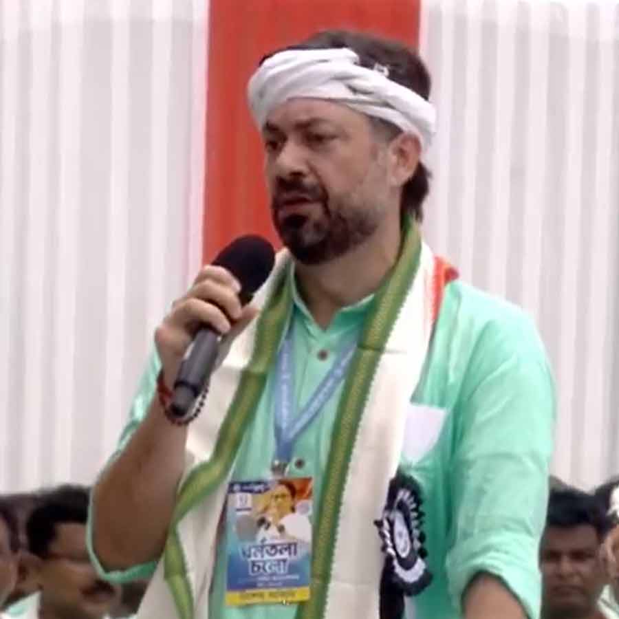 ললিতেশ ত্রিপাঠী। ছবি: ভিডিয়ো থেকে।