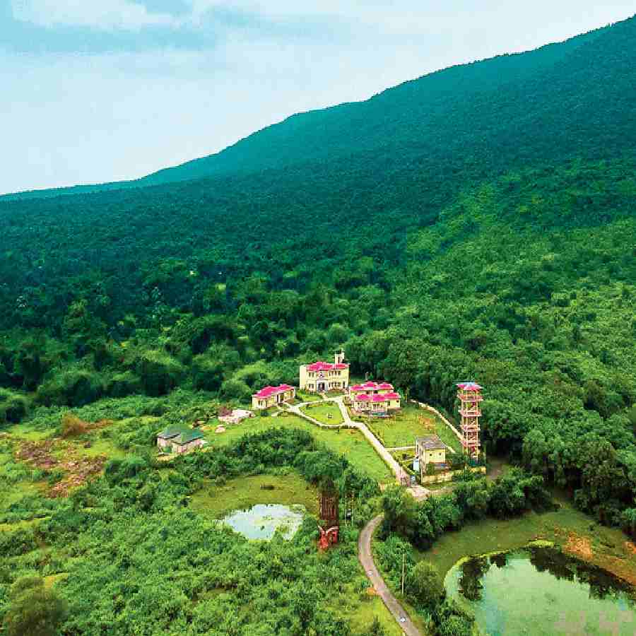 বৃষ্টিস্নাত পাঞ্চেত পাহাড়।