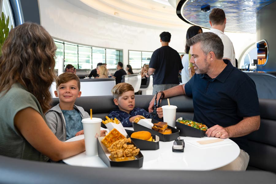 Tesla opens retro futuristic diner in LA and Elon Musk plans global expansion