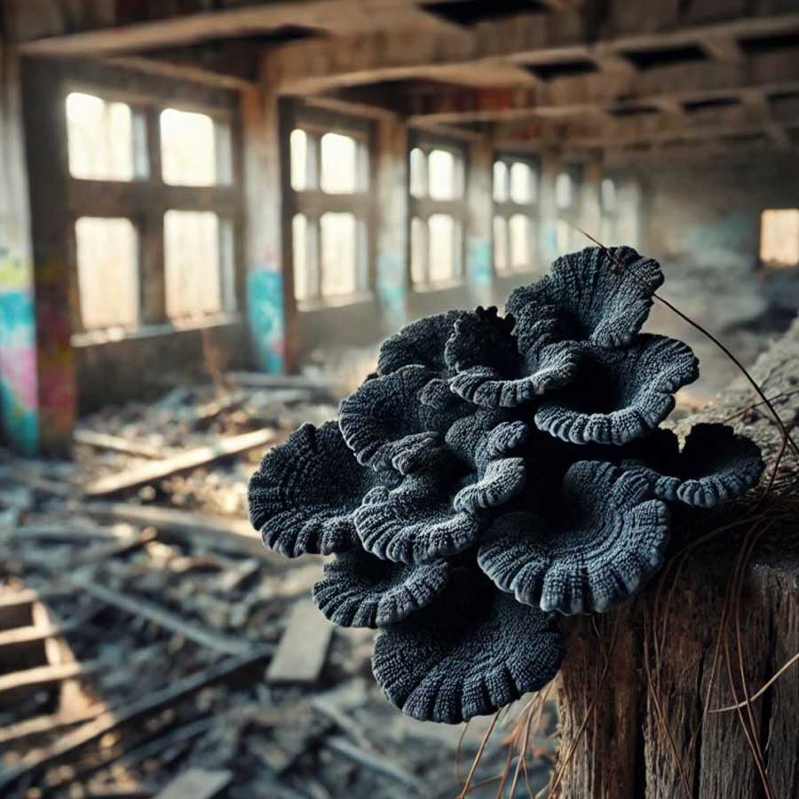 Researchers discovered a resilient black fungus