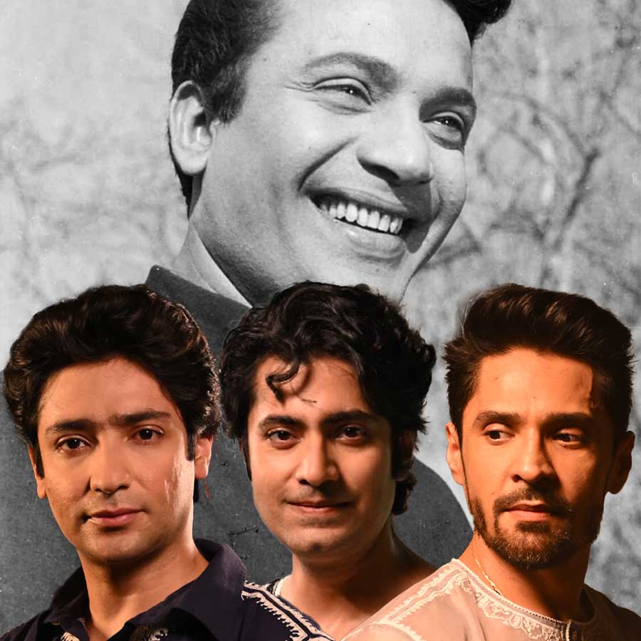Gourab Chatterjee, Gaurav Chakrabarty and Gourab Roy Choudhary special photoshoot in memory of Uttam Kumar on his death anniversary