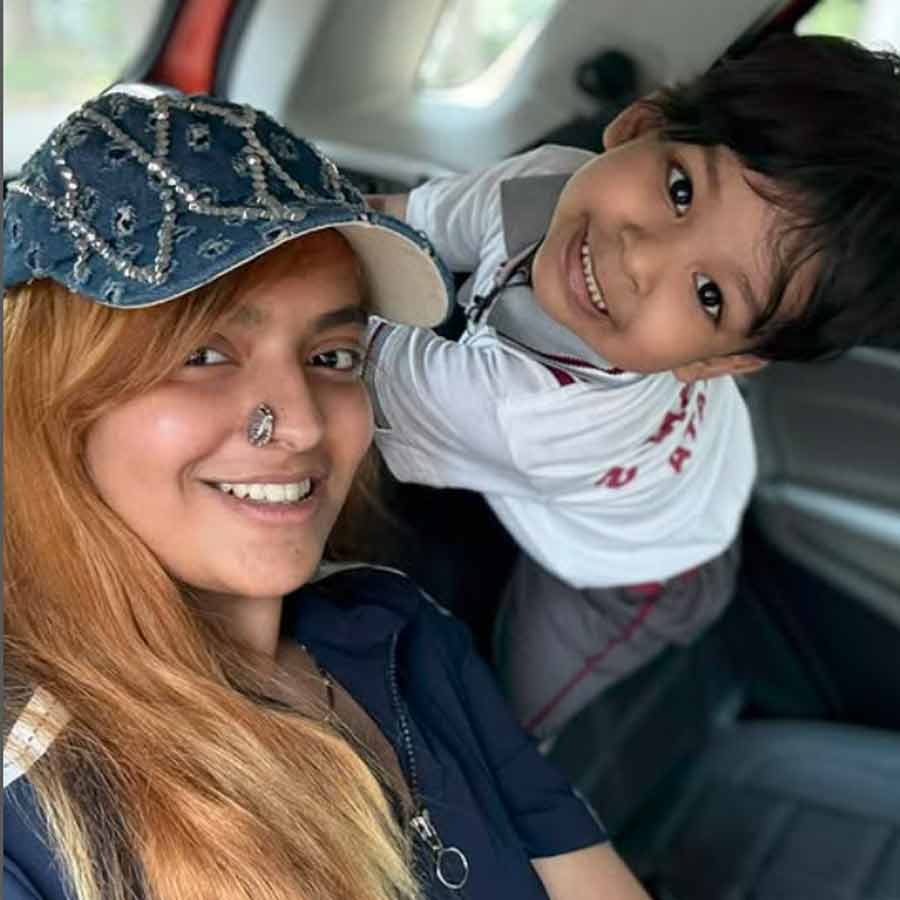 Actress Madhubani Goswami explains how her son Keshav enjoyed playing in Chirosakha shooting floor