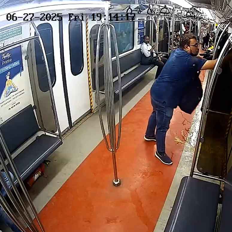 kolkata metro blue line graffiti incident dgtl