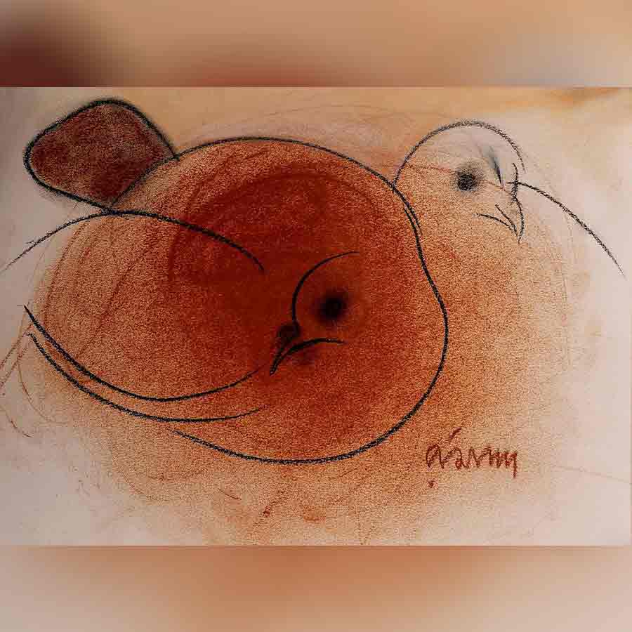 Review of an art exhibition organized by Gallery Sanskriti on the works of artist Ramanand Banerjee