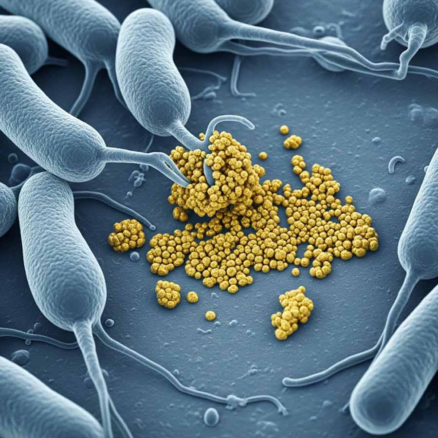 Bacteria Eat Toxic Metal and Produce Gold