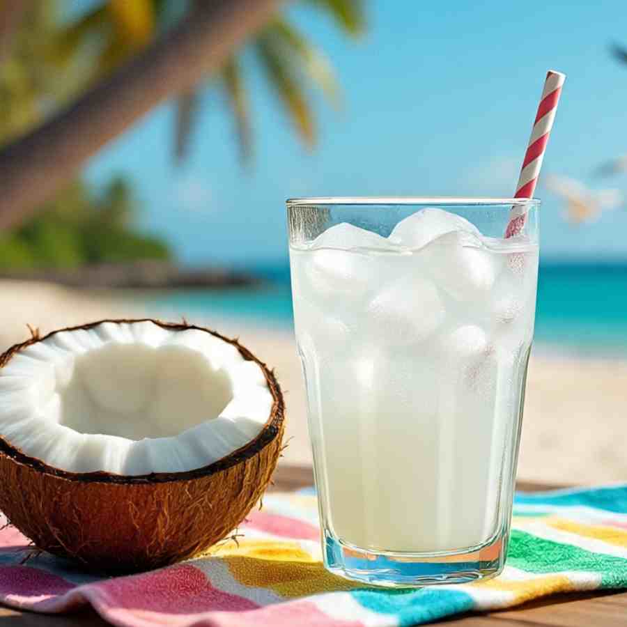 নারকেলের জলের ইলেকট্রোলাইট মিক্স।