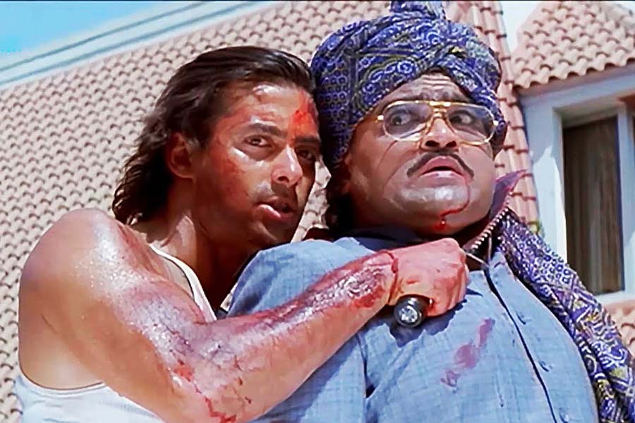 Actor Ashok Saraf recalls an encounter with Salman Khan during a film shoot that left the veteran actor bleeding 