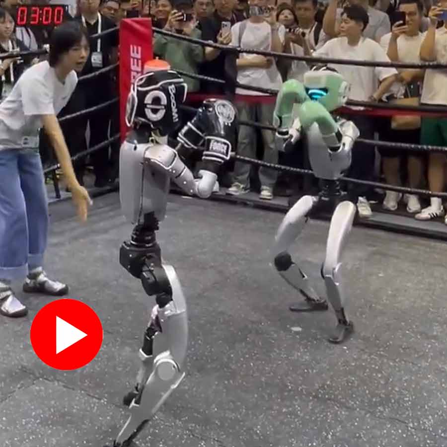Video of two humanoid robots were pitted against each other in boxing ring in China goes viral dgtl