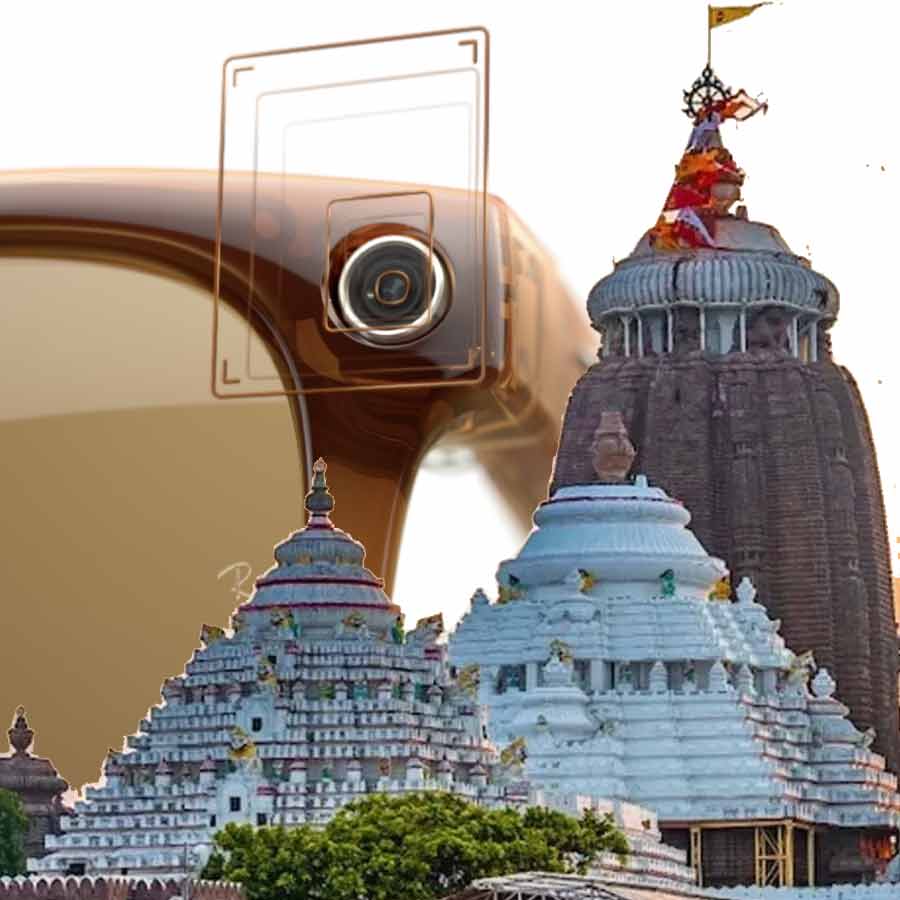A man was detained for attempting to record inside the Jagannath Temple in Puri, using a camera embedded in his spectacles