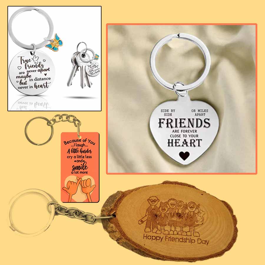 রকমারি চাবির রিংয়ে থাকুক বন্ধুত্বের কথা।