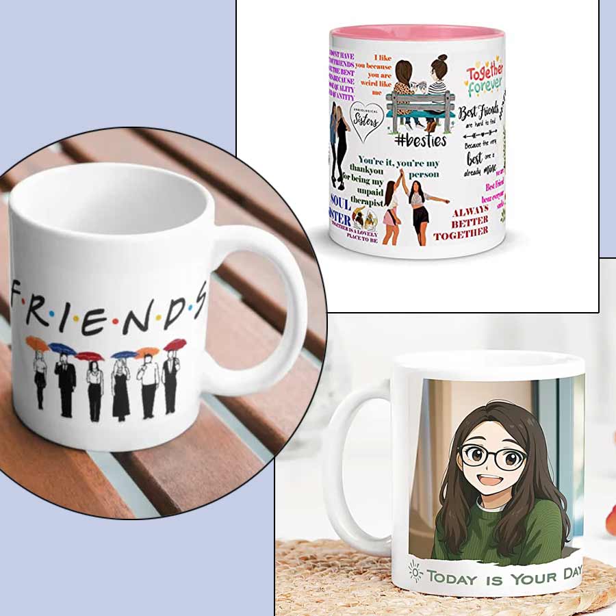 দিনের শুরুটাও হতে পারে বন্ধুর দেওয়া কফি মগ দিয়েও। সাজিয়ে রাখার জন্যও কিন্তু এগুলি বেশ।