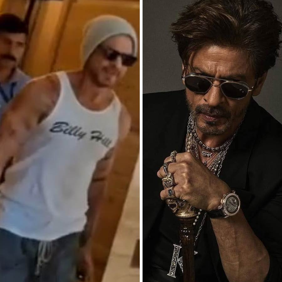 Shah Rukh Khan Flaunts His Biceps arms full of tattoo actor new video went viral dgtl