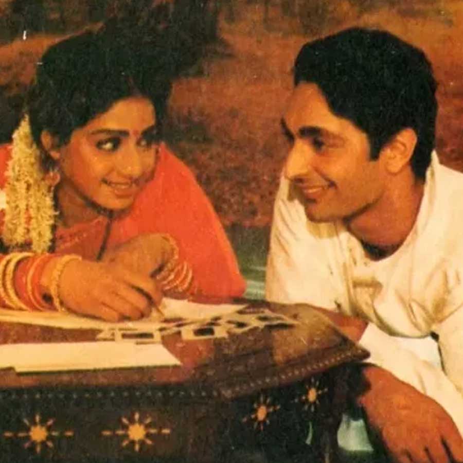 Deepak Malhotra with Sridevi