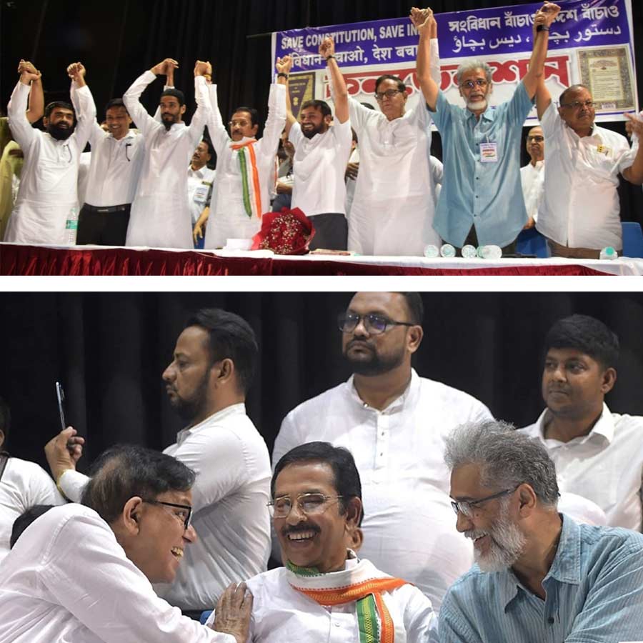 Non-BJP & non-TMC leaders raise pitch for saving constitution in a convention