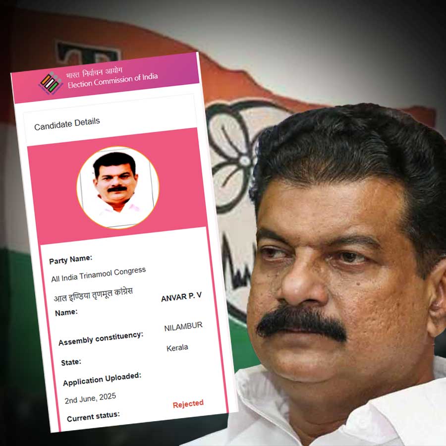 TMC candidate P.V Anvar nomination has been cancled