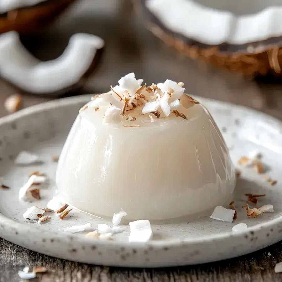 A recipe of pudding made with tender coconut flesh dgtl