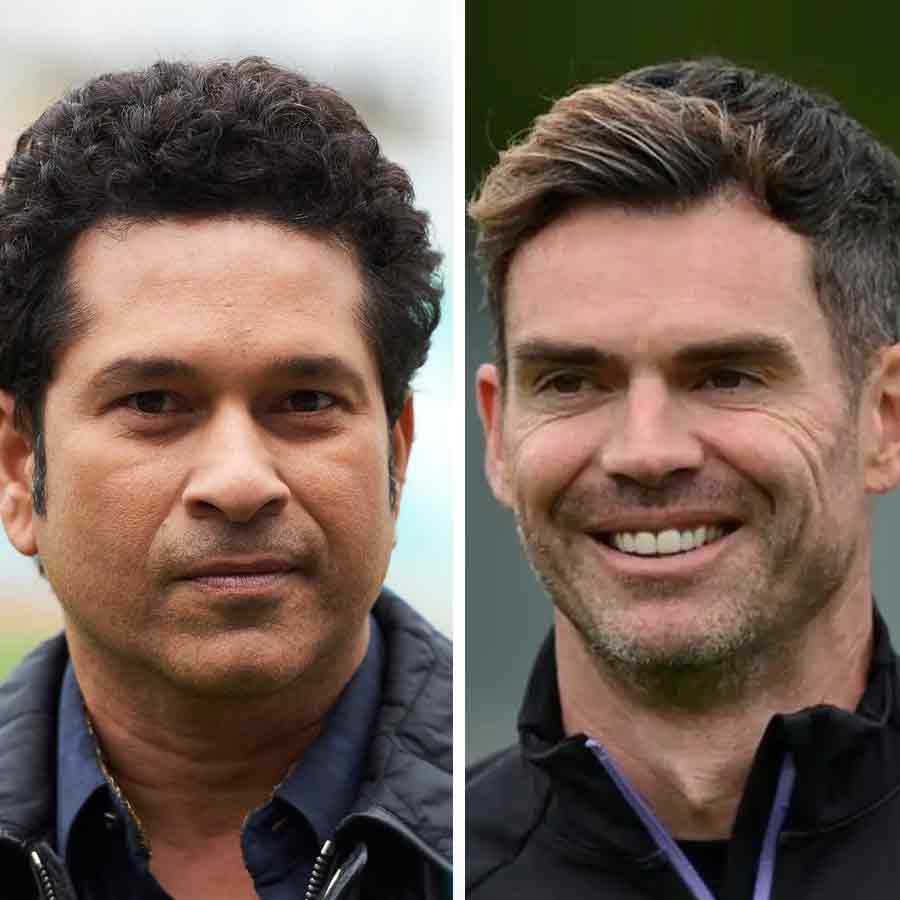 Sachin Tendulkar and James Anderson