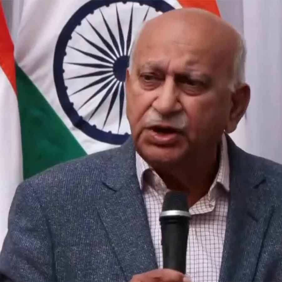 Former Union Minister MJ Akbar has raised the question in Brussels as to why several Western countries remain silent when India is attacked by terrorists
