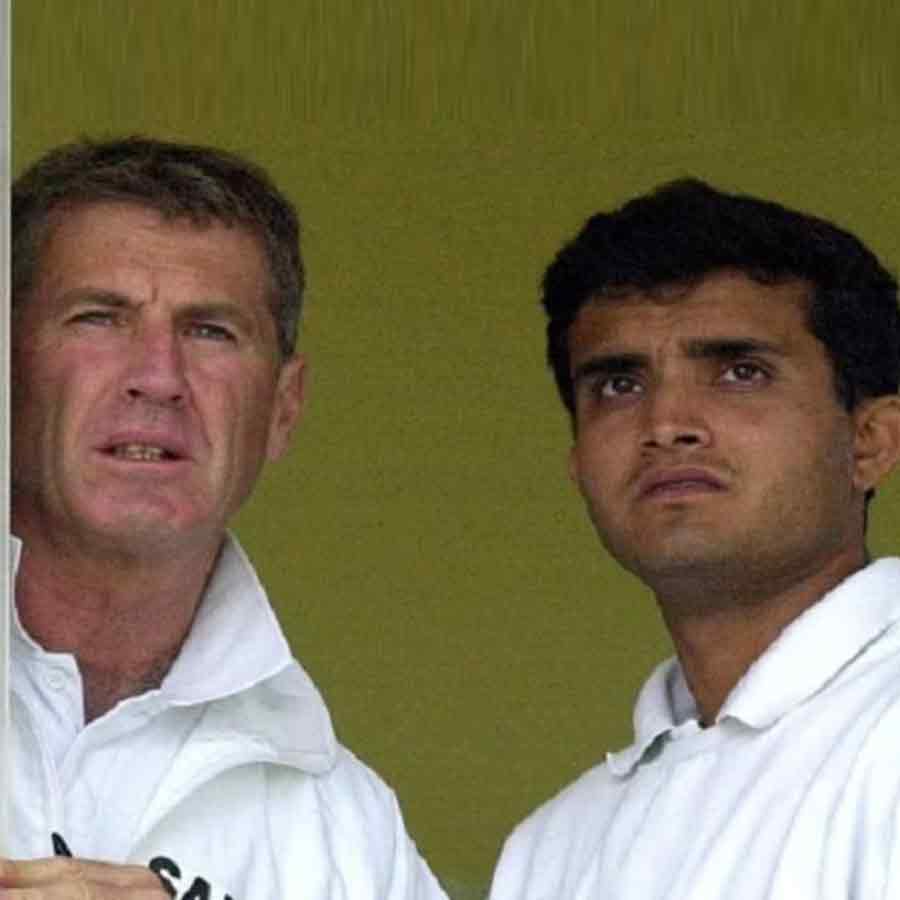 John Wright and Sourav Ganguly