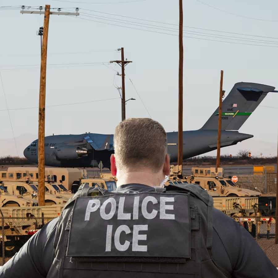 ICE officer of US stuck into shipping container in Djibouti with migrants dgtl