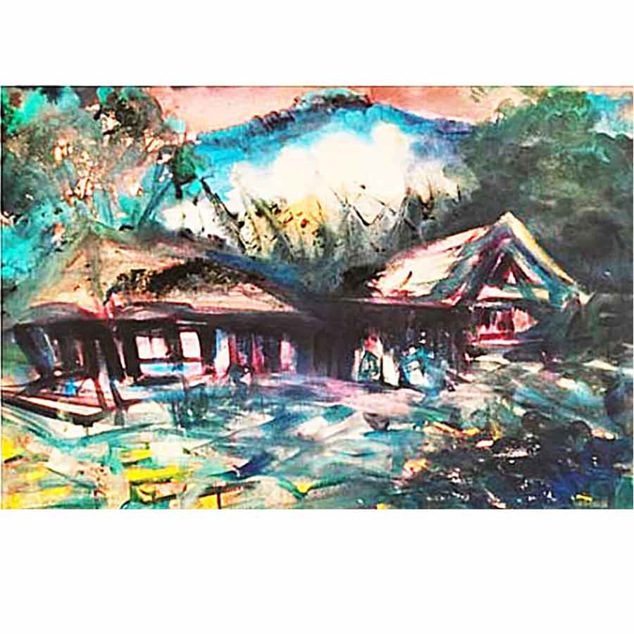 Review of an art exhibition held at Debovasha Books and Art House