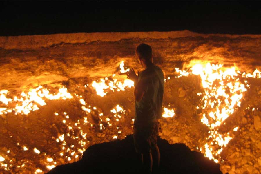 The Darvaza Gas Crater