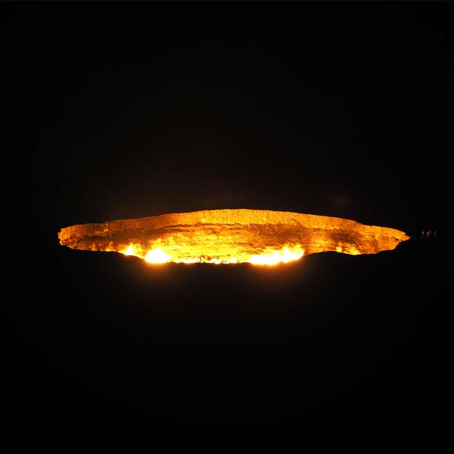 The Darvaza Gas Crater