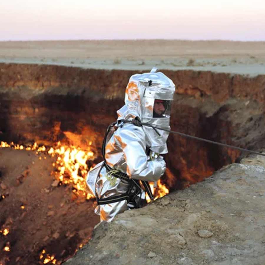 The Darvaza Gas Crater