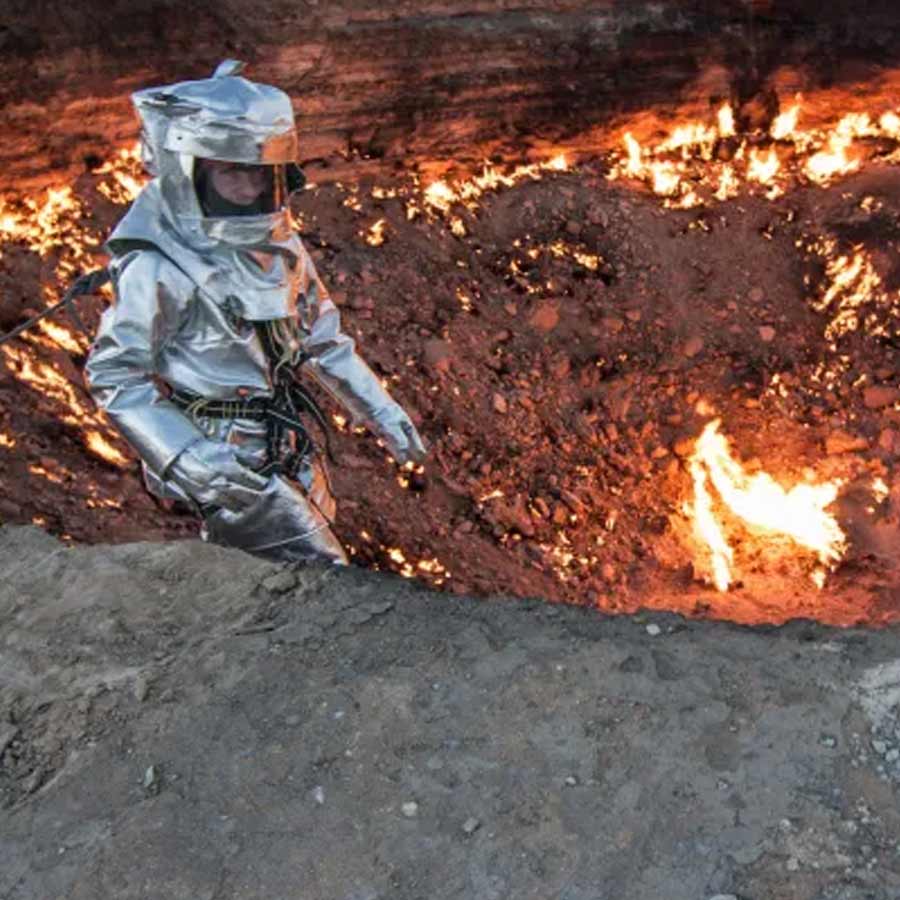 The Darvaza Gas Crater