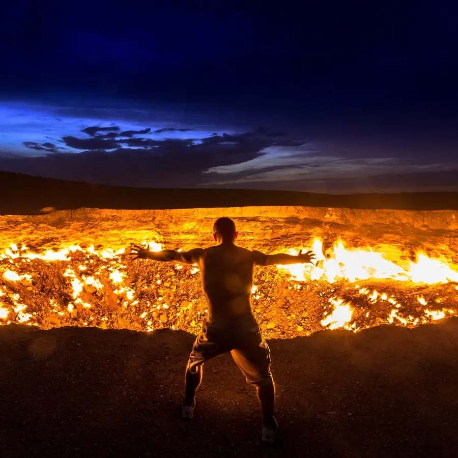 The Darvaza Gas Crater