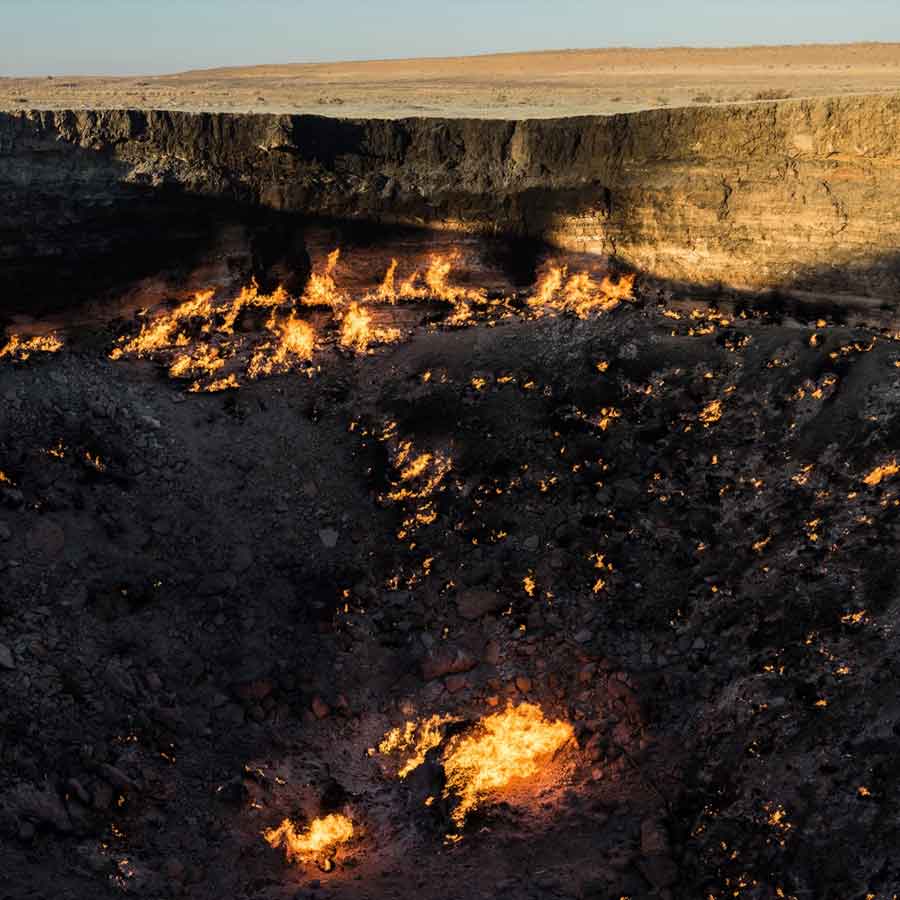 The Darvaza Gas Crater