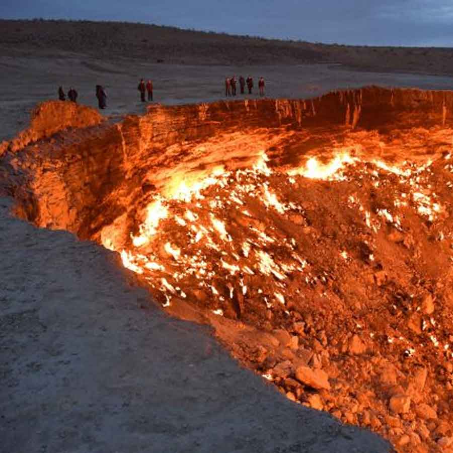 The Darvaza Gas Crater