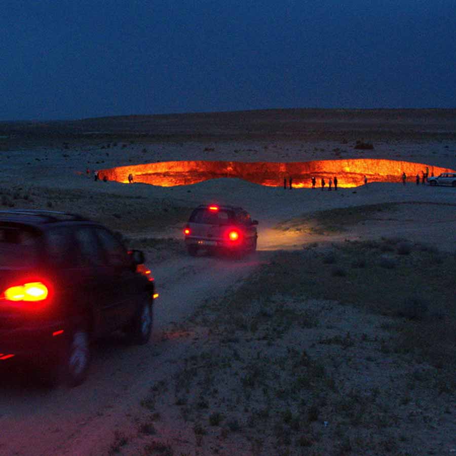 The Darvaza Gas Crater