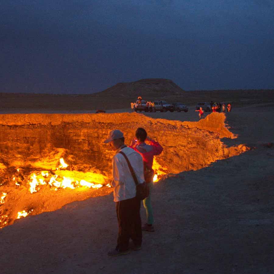 The Darvaza Gas Crater