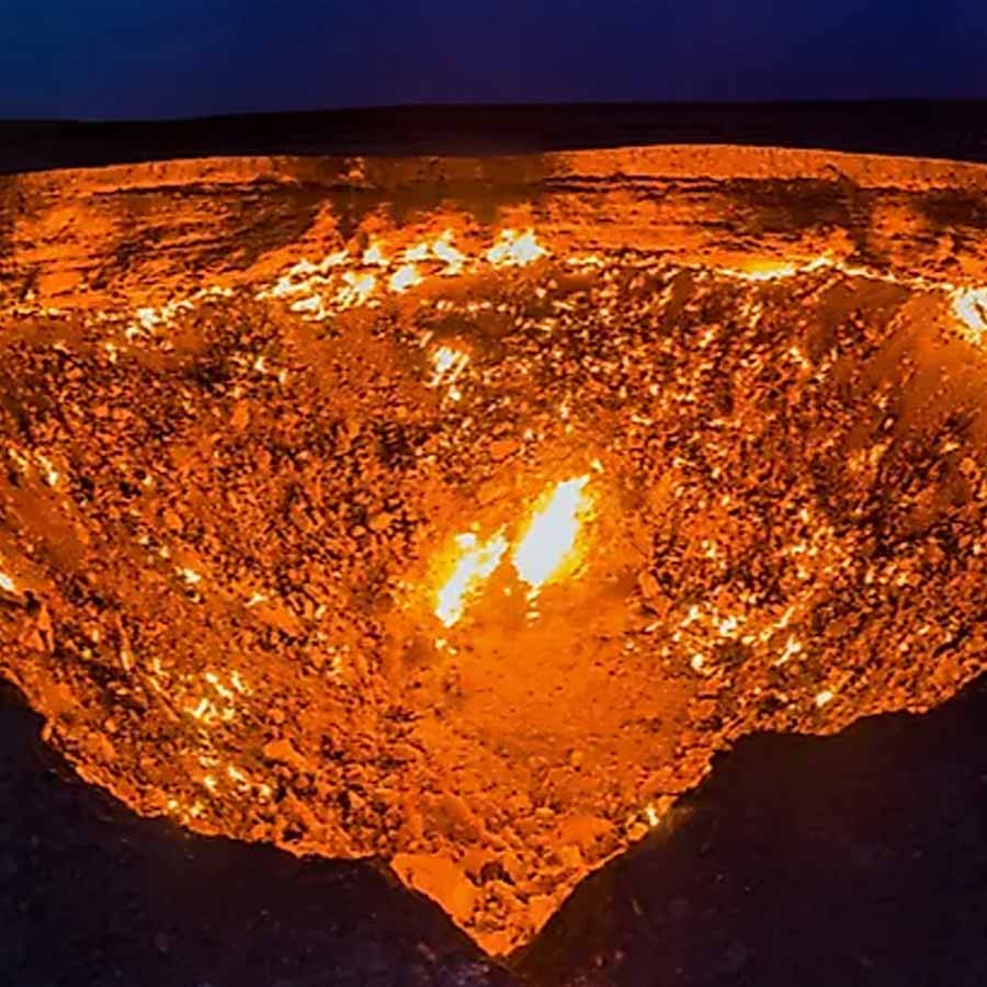 The Darvaza Gas Crater