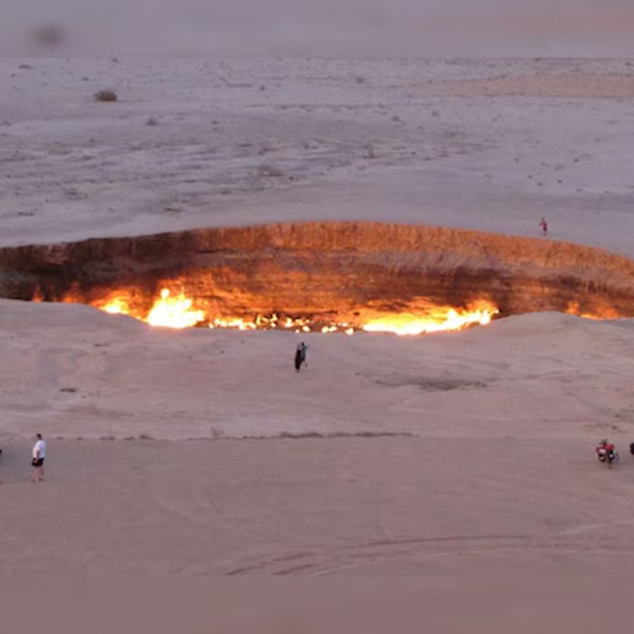 The Darvaza Gas Crater