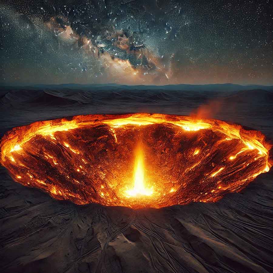 The infamous ‘Gateway to Hell’ crater in Turkmenistan
