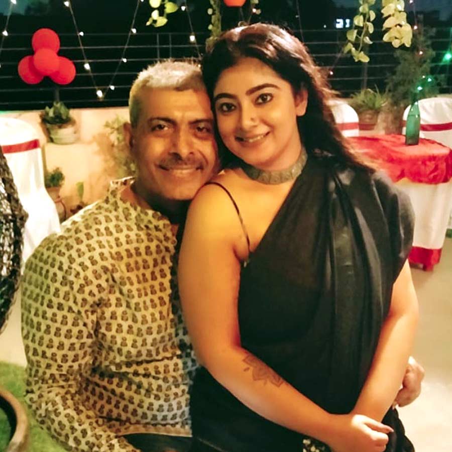 Amid divorce rumour Actor Sudip Mukherjee seen with Pritha Chakraborty together on Raas Permiere dgtl