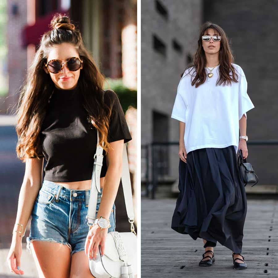 Crop Tops Vs Oversized Tops which outfit is better for summer fashion