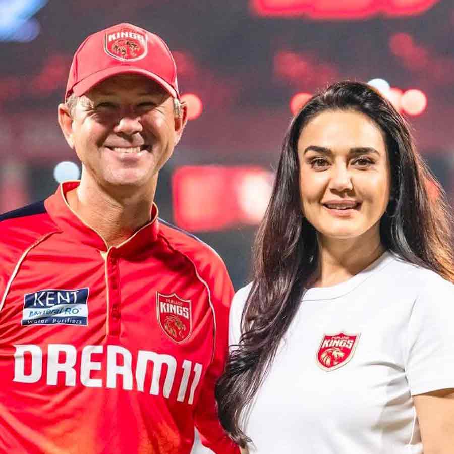 Ricky Ponting and Preity Zinta