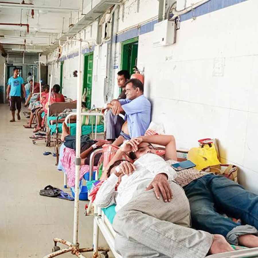 Crisis of Beds at cooch behar MJN Medical college and Hospital