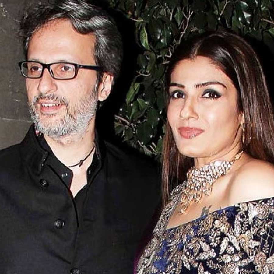 Raveena Tandon and Anil Thadani