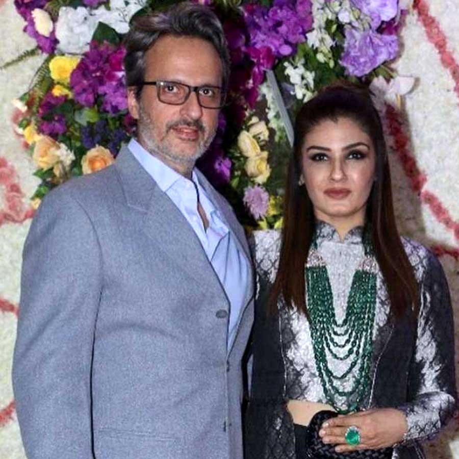 Raveena Tandon and Anil Thadani